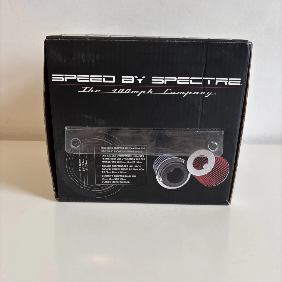 🛠️ Spectre Performance Air Filter 8132‑L – Red High‑Flow Cone Filter - Image 3 of 4