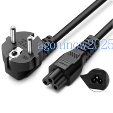 EU Plug 1.5M Laptop AC Power Adapter Cord Charger Cable Plum Blossom Tail