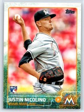 2015 Topps Update Justin Nicolino Rookie Miami Marlins RC #US85