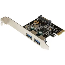 StarTech 2 Port PCIe SuperSpeed USB 3.0 Controller Card w/ SATA Power