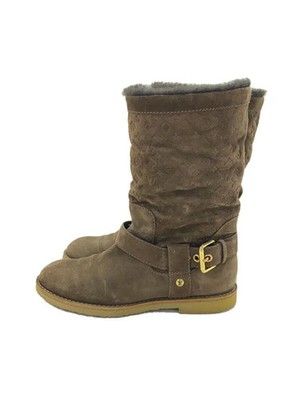 Louis Vuitton Fauvist Flat Half Boot 36 Brw Suede FrS23
