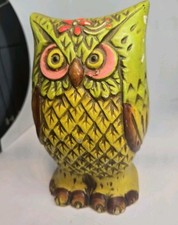 Vintage 60s Groovy Owl Bank