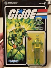 2022 Super7 GI Joe ReAction Snake Eyes Glow Patrol SDCC GITD 3.75 MOC SEALED