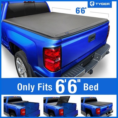 TYGER T3 Soft Tri-fold Tonneau Cover for 20-26 Silverado Sierra HD 6'10'' Bed