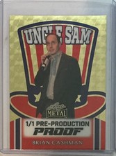 2025 Leaf Metal Independence Day Brian Cashman Super Prismatic Gold Proof 1/1