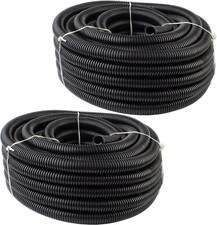 100 Ft 2 PCS of 50 FT 1/2" 13Mm Split Wire Loom Conduit Polyethylene Tubing Bl