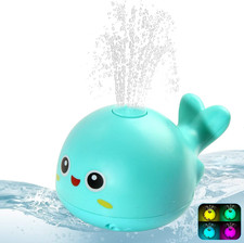 Baby Light up Bath Tub Toys, Whale Water Spray Sprinkler, Baby Bath Toys for Kid