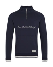 Red Bull Racing F1 Heritage Script 1/4 Zip Sweater - Navy