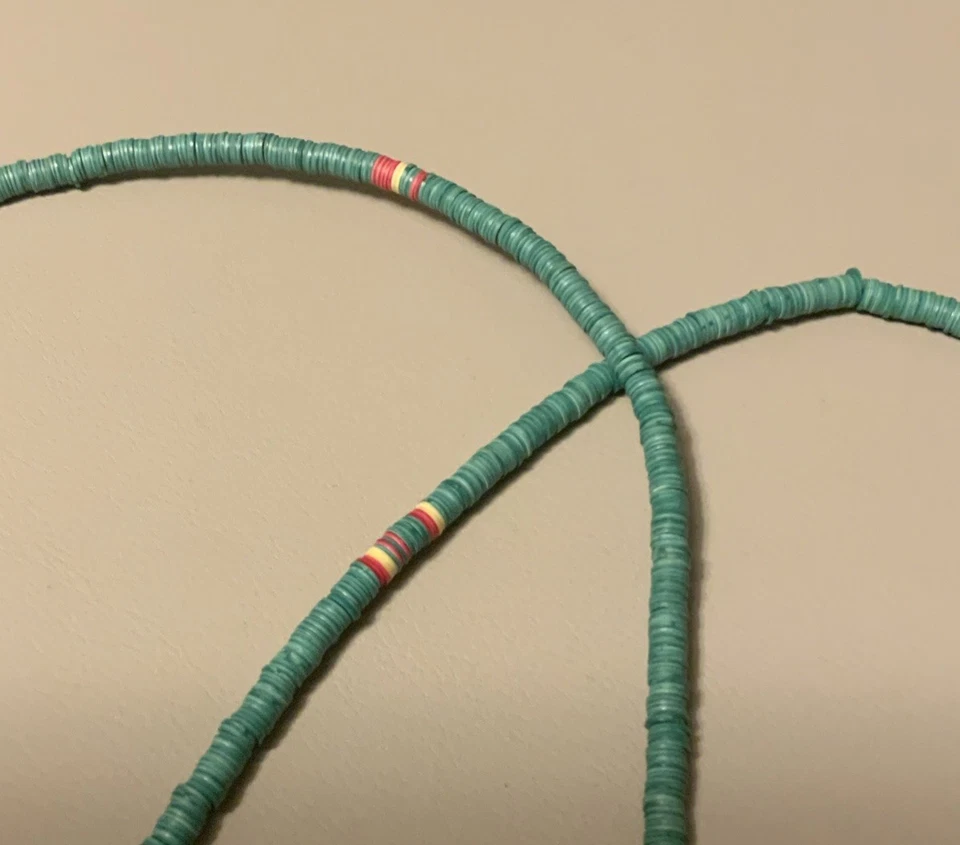 Chan Luu Shell Heishi Bead Necklace w/ Coin & Gemstone Charms – 36” Long - Image 3 of 4