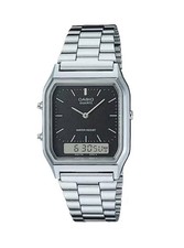 Casio AQ230A-1D Unisex Adult Black Dial Analog  Digital Watch
