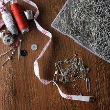 100pcs Assorted Sizes Safety Pins Heavy Duty Rust-Proof Large Brooch For Clothes