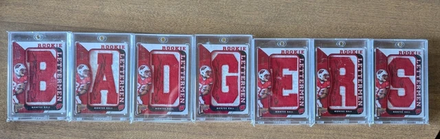 2013 Upper Deck Montee Ball Rookie Lettermen Autograph Set "BADGERS" /25