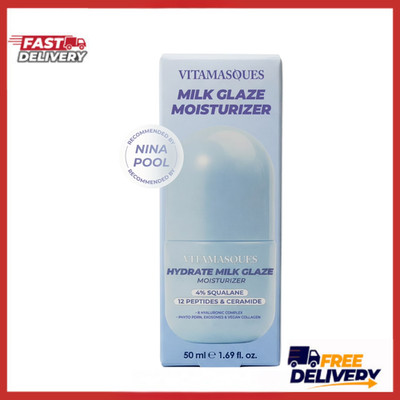 Vitamasques Milk Glaze Moisturizer 1.69 fl oz Hydrating Glow Skin Care Cream