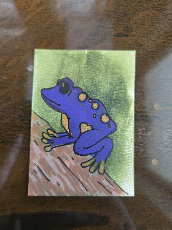 ACEO Original Art Painting 2.5x3.5 Inches