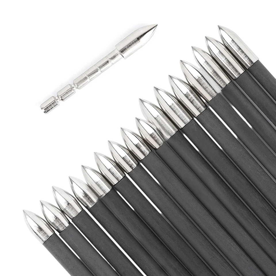 12 X Archery Arrowhead Inserts Steel Tips ID4.2mm 60-120gr Bow Hunting Target - Image 4 of 4