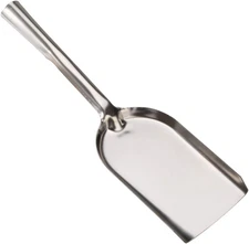 15.6-Inch Long Ash Shovel, One Piece Intact Formed BBQ Charcoal Ash Poker Scoop,