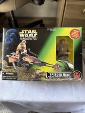 1997 Kenner      Star Wars Power Of The Force SPEEDER BIKE w  Luke Skywalker NIB