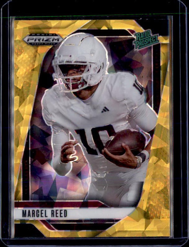 2025 Panini Prizm Draft Picks #167 Marcel Reed Prizms Gold Ice
