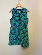 j. Crew womens sleeveless dress blue green 10