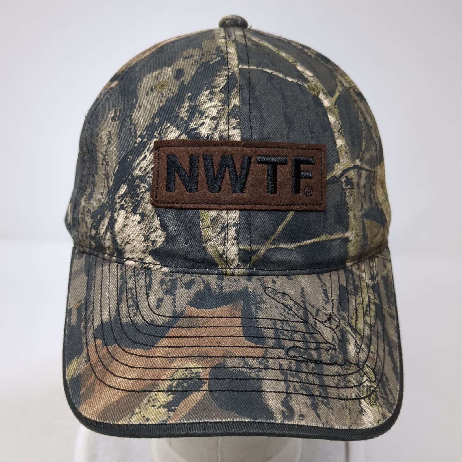 NWTF Patch Strapback Hat Multicolor One Size Camo… - image 2