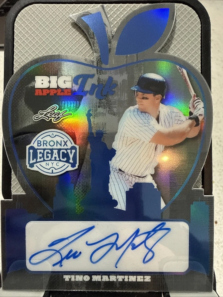 2025 Leaf Bronx Legacy Big Apple чернила Tino Martinez Auto 7/8!! New York Yankees - Изображение 3 из 4