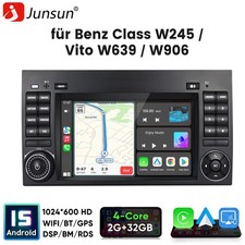 Android 15.0 Carplay Car Stereo Radio F&uuml;r Benz Class W245 /Vito W639/ W906 32GB