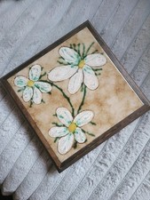 ANCIEN DESSOUS DE PLAT MUSICAL FLEUR VINTAGE  