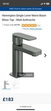 Hemington Single Lever Mono BasinMixer Anthracite Matt  Tap
