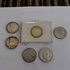 Lot of 4 Kennedy & 2 Franklin 90% Silver Half Dollars / Excellent Detail!