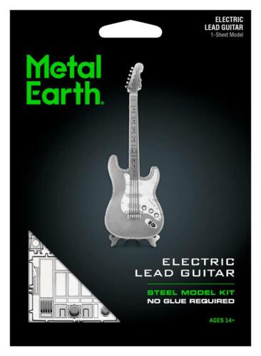 Fascinations Metal Earth ELECTRIC LEAD GUITAR Musical 3D Steel Puzzle Model Kit - Afbeelding 1 van 7