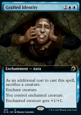 Magic the Gathering MTG Grafted Identity (335) Innistrad Midnight Hunt   NM
