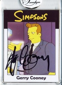 -The Simpsons- Gerry Cooney Signed/Autograph/Auto Certified Boxing Trading Card