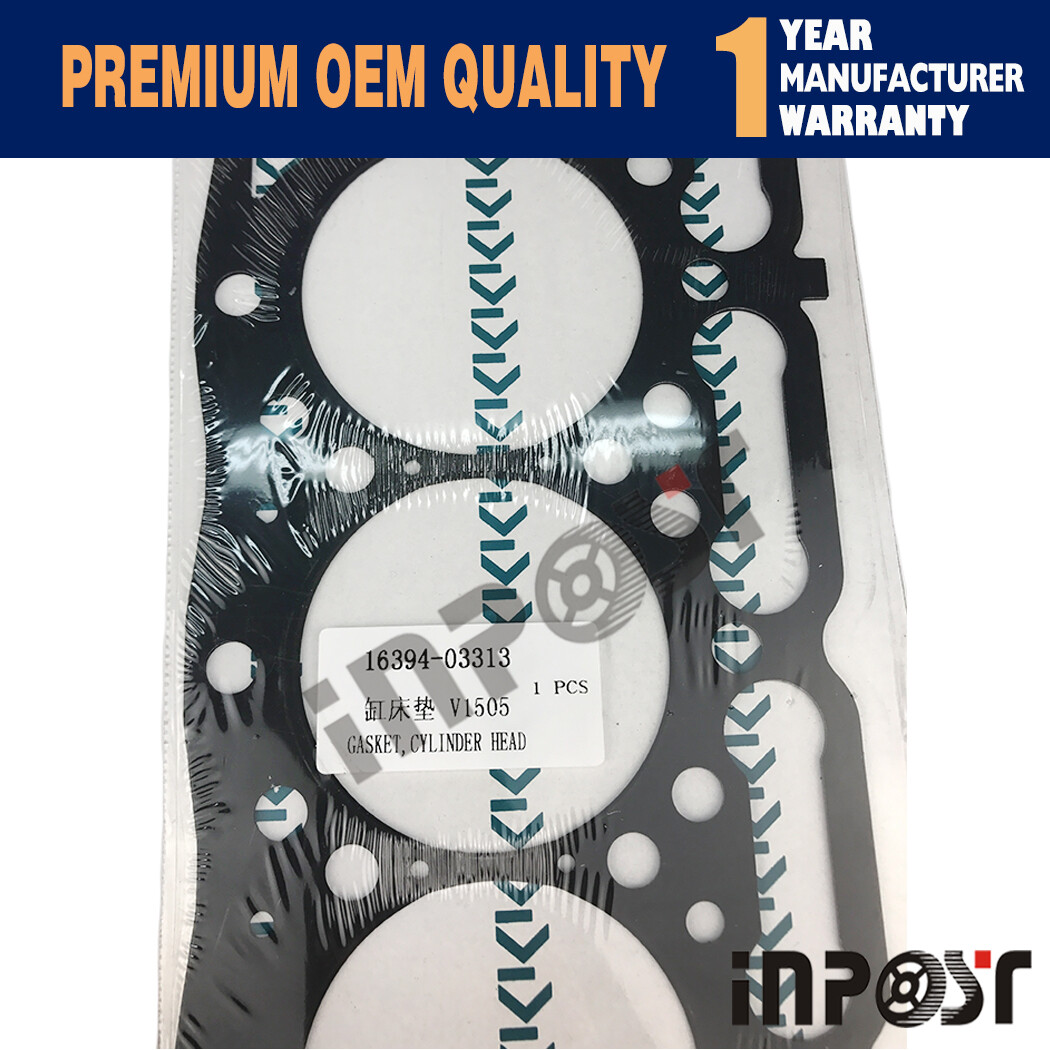V1505 Cylinder Head Gasket For Kubota KX71-3 KX71-3S Engine 16394