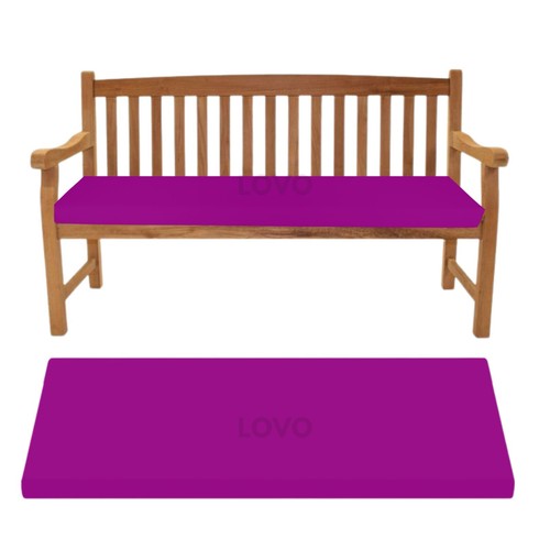 Outdoor Garden Bench Seat Cushion Pad 2 3 4 Seater, water-resistant, thick cover - Picture 10 of 30