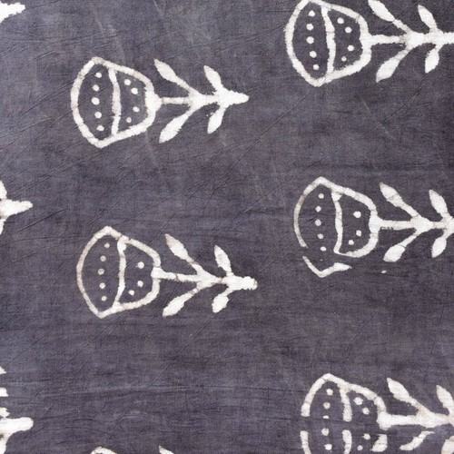 Indian 5 Yards Hand Block Floral Print Soft Cotton Dressmaking Craft Fabric - Picture 3 of 5