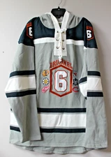 New NHL 6 Original Leafs Rangers Bruins old style mid weight cotton hoodie men M
