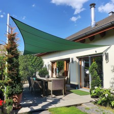 Sonnenschutz Sonnensegel Mast VA Edelstahl mit Ösen Bodenhülse zum einbetonieren