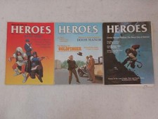 Lot of 3 Avalon Hill's HEROES Role-Playing Magazine No. 1 2 (Signed) & 5 1984