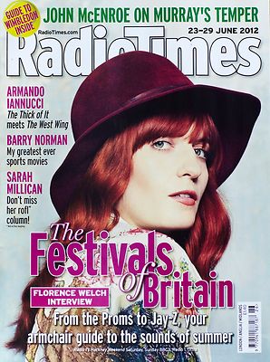 Radio Times Magazine Florence Welch and the Machine Sarah Millican