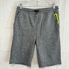 Brooklyn Boys Heathered Grey Elastic Waist Drawstring 10 Inseam Knit Short XL