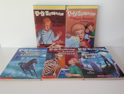Lot of 5 Books, A to Z Mysteries, Ron Roy, Trade Paperback Children’s ...