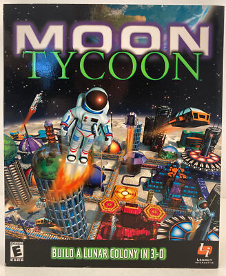 Moon Tycoon PC Big Box Game Legacy Interacttive 2001  Made for Windows 95/98