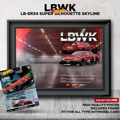 Hot Wheels Collector Poster w/ Frame – Mainline Card Edition Display Wall Art - Picture 96 of 97