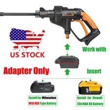 1 Adapter for Milwaukee M18 & DeWalt 20V Battery To for Worx 20v USA Ver Tools