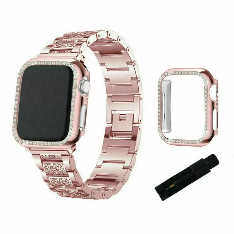 Sparkle Bling Watch Band Strap, Case & Tool for Apple Watch Series 4/5