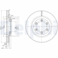 2X Delphi BG3523 Bremsscheibe FüR Daewoo Ssangyong