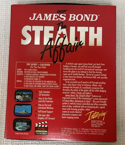 James Bond: The Stealth Affair (IBM, 1990) Interplay - Untested - Picture 7 of 7