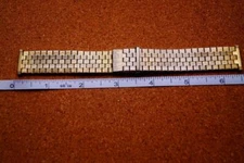 VINTAGE USED EXPANDABLE GOLD TONE WATCH BRACELET   20 MM