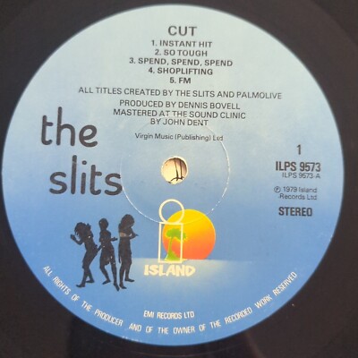 THE SLITS – CUT. Vinyl Record. 1979 UK ORIG LP. PUNK VIV