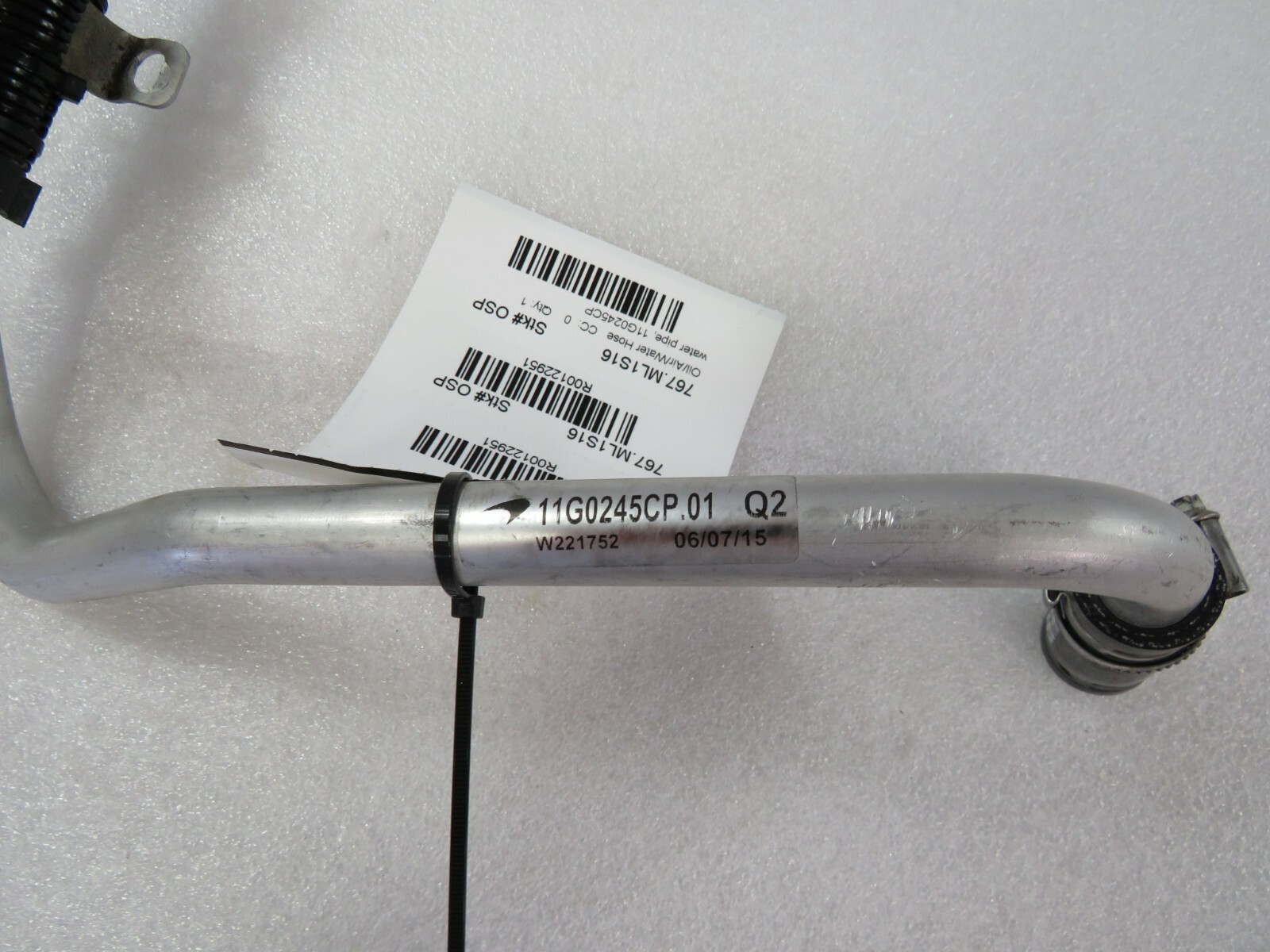McLaren 570s, Water Pipe Hose, Used, P/N 11G0245CP